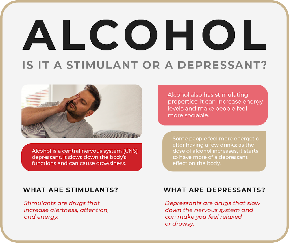 stimulating effect of alcohol