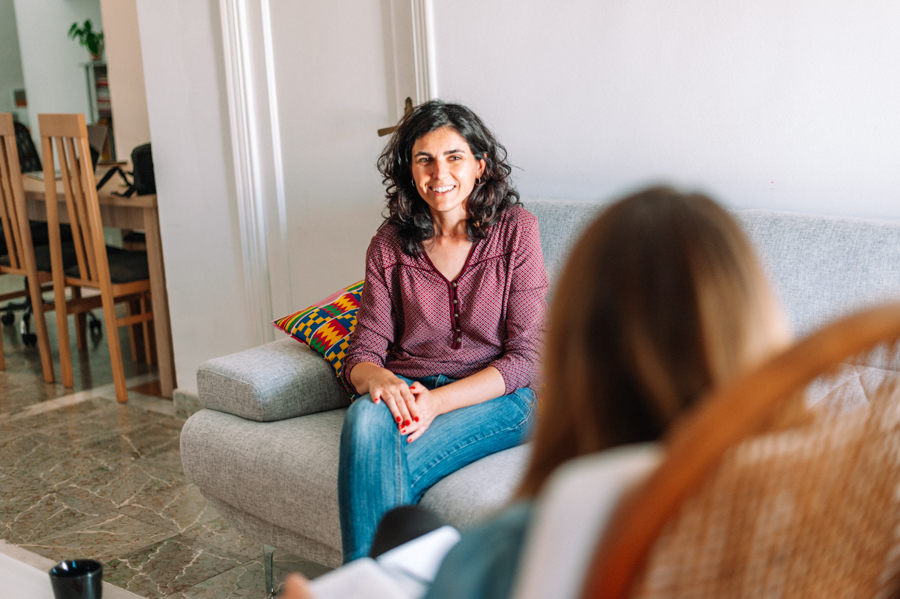 psychology and mental therapy concept - spanish woman patient an